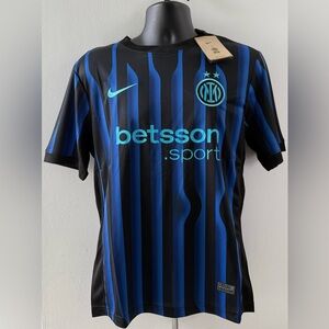 Nike Black and Blue Men's Jersey